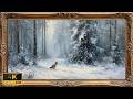 Winter Forest Fox Screensaver for Samsung Frame TV 2 Hour 4K | Cozy Snow Art Display