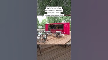 usaha cafe dari container mulai dari 55 jutaan sudah siap pakai!!