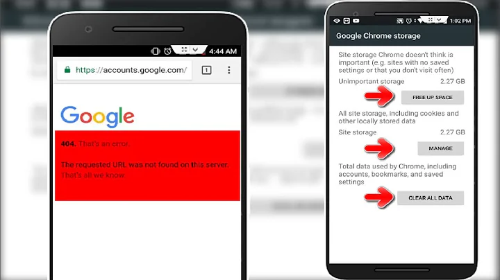 How to Fix 404 That an Error in Google Chrome in Android