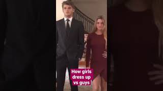 How Girl’s dress up vs Guy’s #shorts