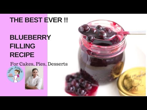 Blueberry Filling Recipe for Cakes Pies Desserts (THE BEST EVER!)