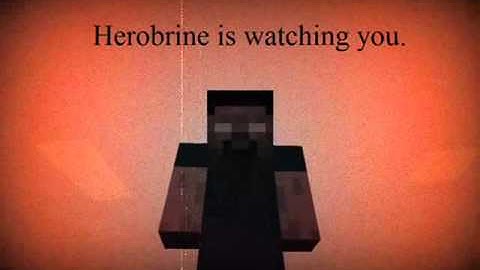 Here comes the herobrine. "Minecraft v 1.0.0.