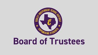 Godley ISD Board of Trustees Special Meeting  May 13, 2024