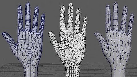 [Maya] Hand Modeling and Retopologizing