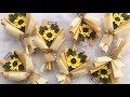 DIY - Membuat Buket Bunga Matahari | How to Make Sunflower Mini Bouquet