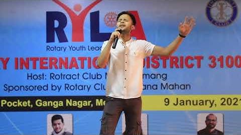 Rotary Youth Leadership Award | Abhishek Chandan Singing Performance | IIMT University