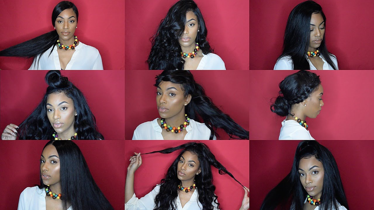 Installing And Styling My Lace Frontal Wig No Glue No Sew Youtube