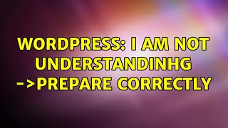 Wordpress: I am not understandinhg $wpdb-＞prepare correctly