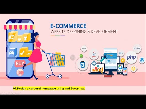 07.Design a carousel homepage using and Bootstrap