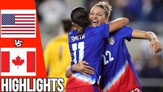 United States vs Canada | Highlights & Penalty Shootout | She Believes Cup Final | 09/04/24
