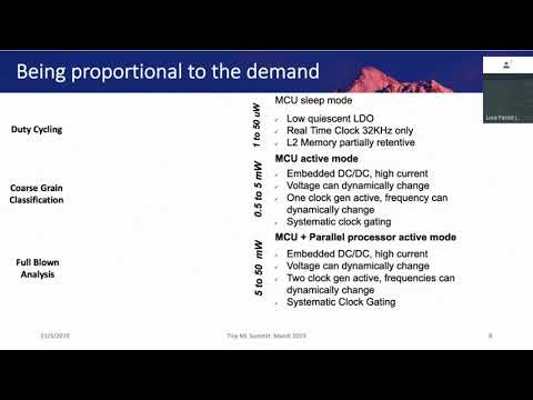 tinyML Summit 2019 - Eric Flamand : Ultra Low Power Inference at the Very Edge of the Network