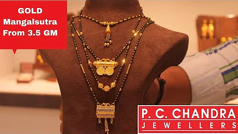 PC CHANDRA Gold Mangalsutra Design From 3.5 Gram W...