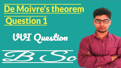 Question on De Moivre