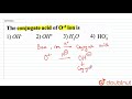 Conjugate Acid and Base Pairs - YouTube