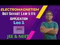 Biot Savart Law and it's Application I Electromagnetism Lec 1 I JEE NEET