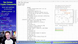 Variety Cryptic Crossword: Theme and Variations Variety Cryptic Crossword Themeless