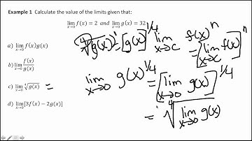Calculating Limits: Part 1