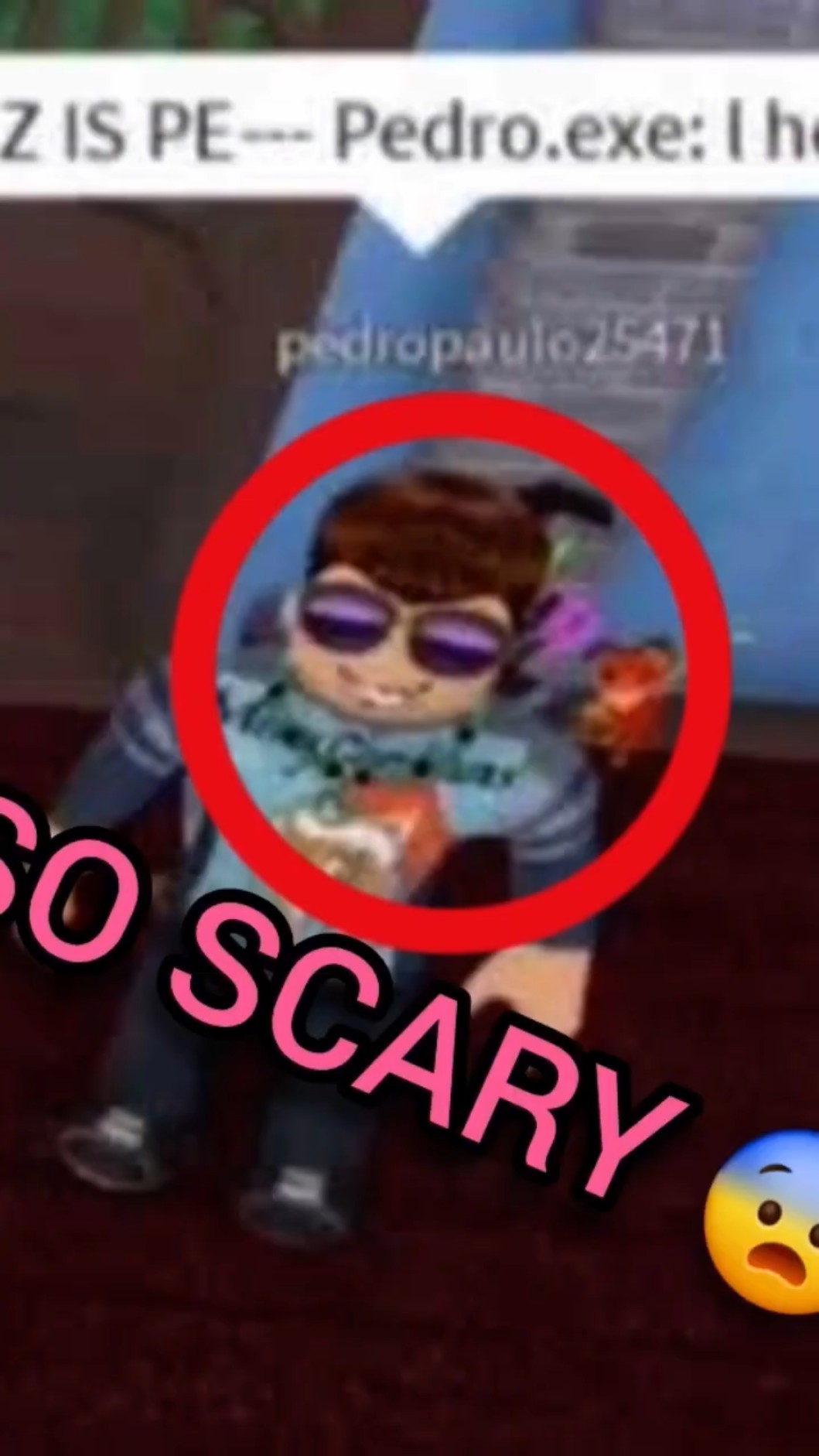 PEDRO EXE SO SCARY Voice Over Roblox Forsaken Memes Home Oardefault 