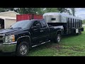 Cattle/ Stock trailer converted into toy hauler w/ living quarters