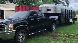 Cattle/ Stock trailer converted into toy hauler w/ living quarters