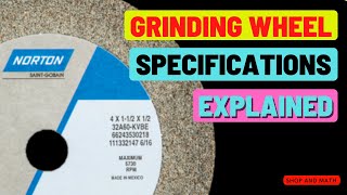 grinding wheel specifications explained (English)