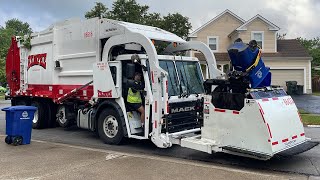 Rumpke Mack LR McNeilus Atlantic Curotto Can Garbage Truck