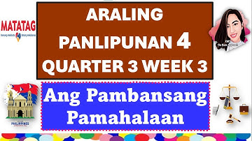 ARALING PANLIPUNAN 4 QUARTER 3 WEEK 3 MATATAG CURRICULUM #aralingpanlipunan4quarter3week3