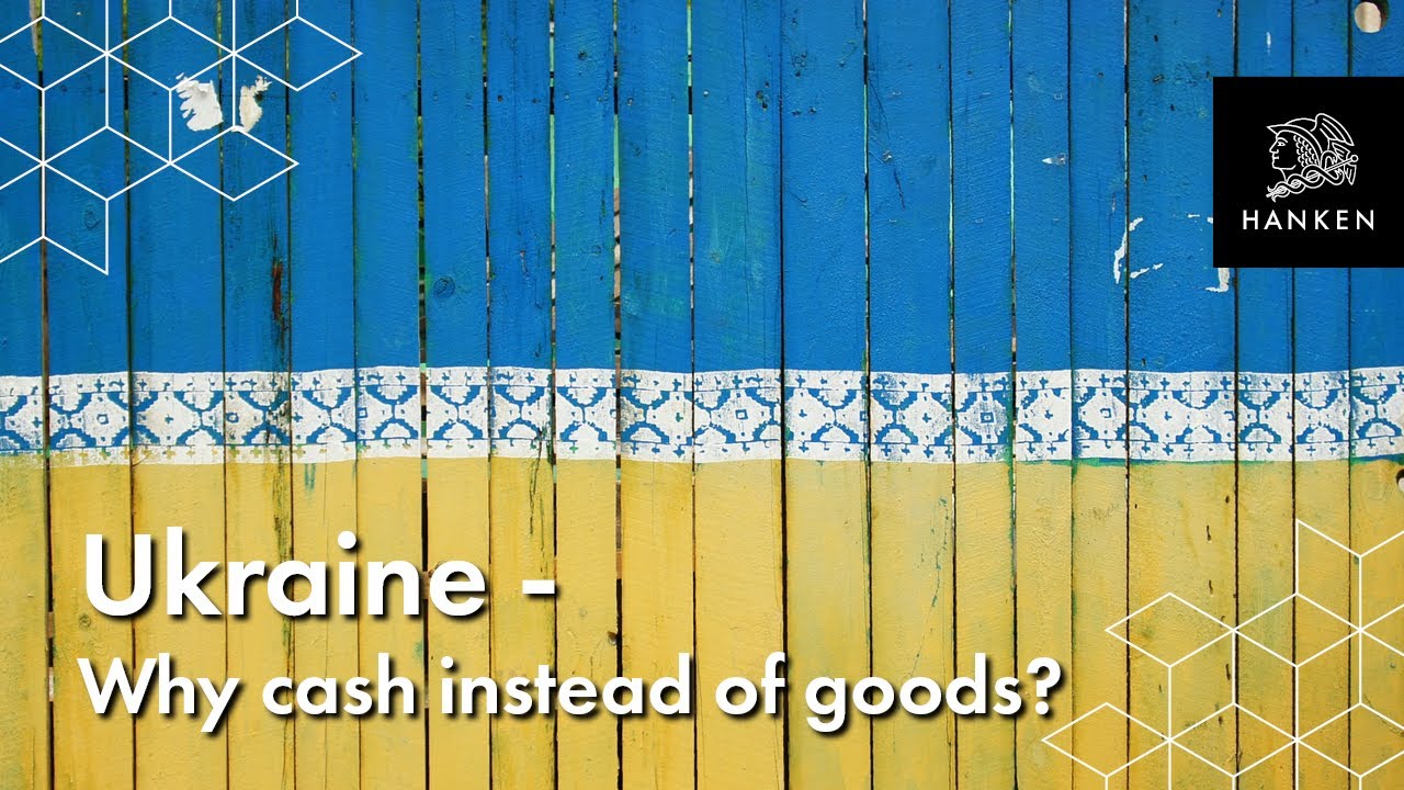 Ukraine - why help with cash instead of goods