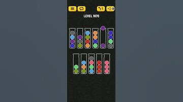Ball Sort Puzzle Level 1670 🎯 All level without extra tube 😂 Game Walkthrough 😘