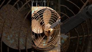 Most Satisfying Metal Restoration ASMR Ever | Satisfying Rust Removal on Old Metal Fan 😱