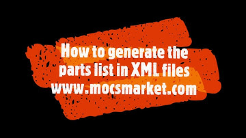 How to generate XML File with stud.io for your Lego® custom instructions