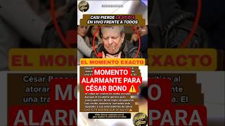 El momento crítico de César Bono frente a las cámaras