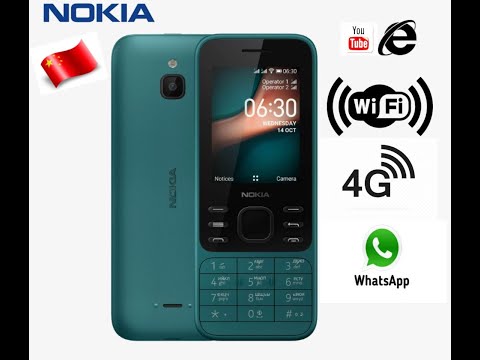 Обзор кнопочного телефона с WhatsApp, WIFI , 4G  и браузером Nokia 6300