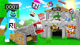 Minecraft New Generation Tnt War Between Oggy And Jack | Rock Indian Gamer |