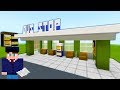 Minecraft Tutorial: How To Make A Bus Stop / Bus Shelter "2019 City Tutorial"