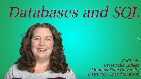 CSCI 240 - Introduction (Databases and SQL)