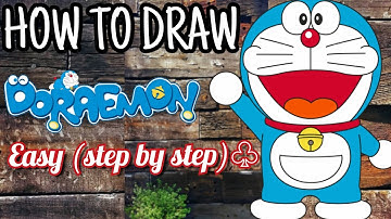How to Draw Doraemon | Easy Step By Step video lesson | Tutorial  for beginners