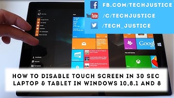 Disable Touch Screen In 30 Sec Laptop & Tablet In Windows 10,Windows 8.1,Windows 8 Tutorial 2017
