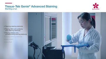 Tissue-Tek Genie Advanced Staining System Starting a run