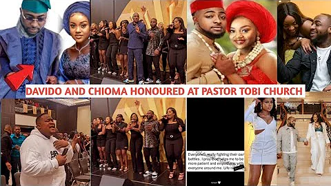 CHIOMA AND DAVIDO WAS HONOURED & CELEBRATED AS THEY ARRIVE PASTOR TOBI CHURCH TO BLESS THEIR UNION