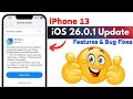 iOS 26.0.1 Update For iPhone 13: Changes &amp; Bug Fixes Explained⚡⚡