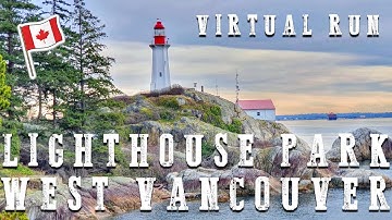 🆃RE🅰DMILL | Virtual 🆁un - LIGHTHOUSE PARK - West Vancovuver, BC, CANADA #treadmill #virtualrun #run