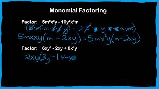 Algebra 2 - Lesson 25 - Monomial Factoring - Cancellation - Parallel Lines