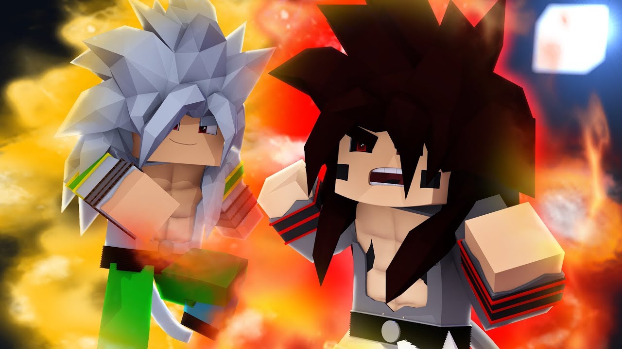 Dragon Block C, GOKU SSJ5 DARK vs Super Saiyajin 5! Minecraft