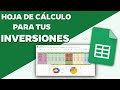 Cómo hacer una HOJA DE CÁLCULO para tus ACCIONES!📊 Invertir en Bolsa