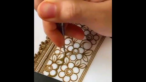 negative space mehndi design tutorial in details learn with "azah_hennaart"😍