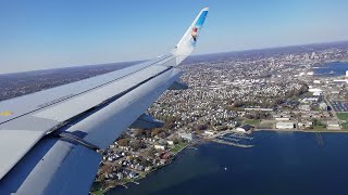 Frontier A320neo Landing in Providence(PVD), Rhode Island