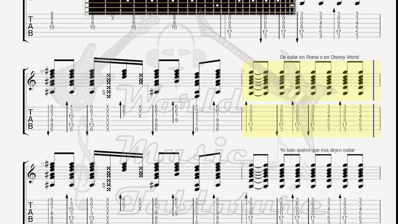 Enanitos Verdes Guitarras Blancas GUITAR TAB - YouTube