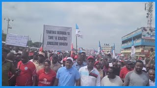 MBOWE, SUGU, LEMA WAKIWA FRONT MAANDAMANO YA CHADEMA BUGURUNI