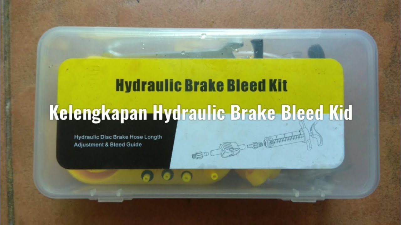 Kelengkapan Dalam Box Hydraulic Brake Bleed Kit YouTube